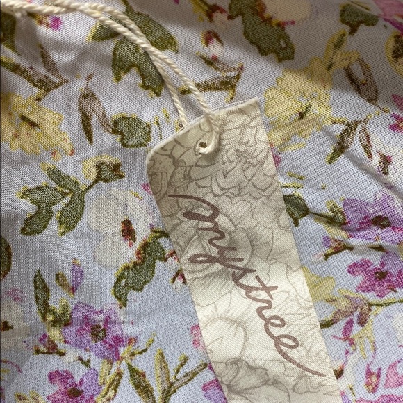 Mystree pink & green Floral Kimono Robe with Belt size m/L - Picture 9 of 10